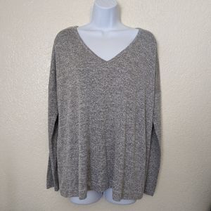 Rag & Bone Theo Heathered VNeck Dolman Sweater L